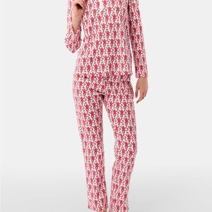Roller Rabbit Original Pink Monkey Pajama Set sz M